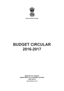 budget circular 2016-2017