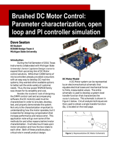 Brushed DC Motor Control - College of Engineering, Michigan State