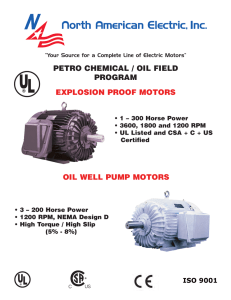 oil well pump motor list pricing