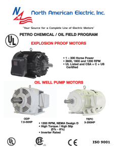 oil well pump motors