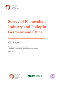 PV Industry Germany and China