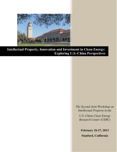 Workshop Summary Report - US-China Clean Energy Research