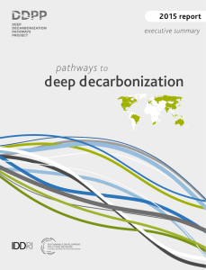 Pathways to deep decarbonization