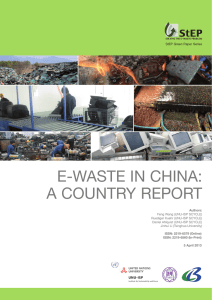 e-waste in china: a country report