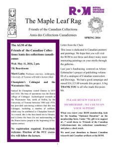 Maple Leaf Rag Newsletter