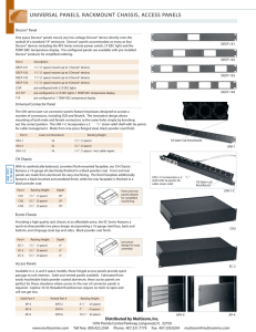 universal panels, rackmount chassis, access panels