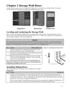 Chapter 2 Storage Wall Doors