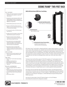 Seismic Frame Two-Post Rack