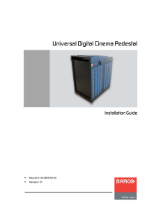 Universal Digital Cinema Pedestal