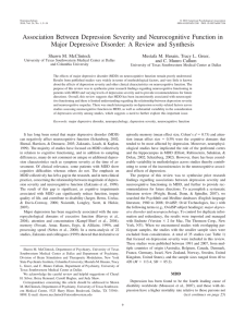 Association Between Depression Severity and