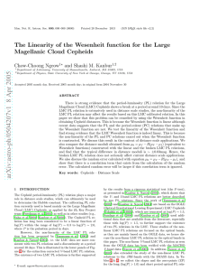 The Linearity of the Wesenheit function for the Large Magellanic