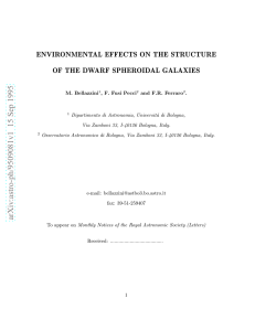 Environmental effects on the structure of the Dwarf Spheroidal