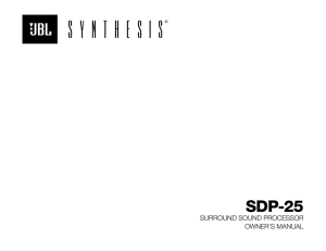 SDP-25 - JBL Synthesis