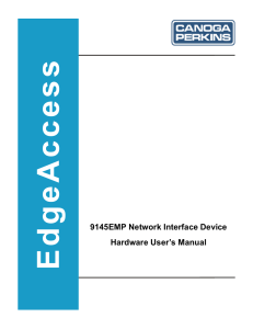 9145EMP Network Interface Device Hardware