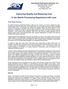 Lean SPD - Operational Performance Solutions, Inc.