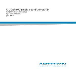 MVME4100 Programmer`s Reference