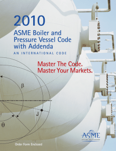 2010 ASME Boiler and Pressure Vessel Code with Addenda