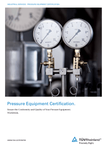 boiler and pressure equipment certification services