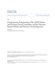 Development, Relationship of the ASME Boiler