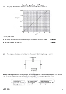 Capacitor questions - A2 Physics LOJ - 2011 1