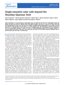 Single-nanowire solar cells beyond the Shockley