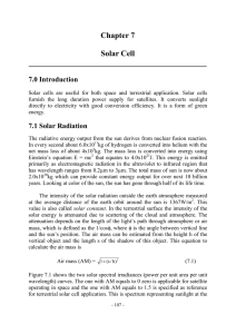 Chapter 7 Solar Cell