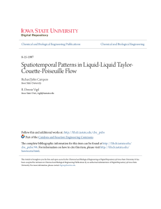 Spatiotemporal Patterns in Liquid-Liquid Taylor-Couette