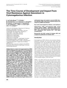 The Time Course of Development and Impact From Viral Resistance