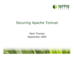 Securing Apache Tomcat