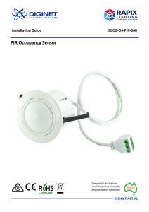 PIR Sensor Installation Guide