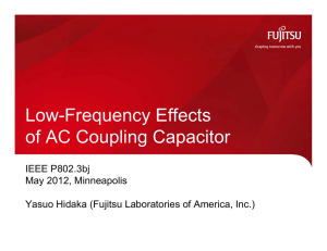 Low-Frequency Effects of AC Coupling Capacitor