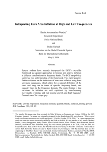 Interpreting Euro Area Inflation at High and Low Frequencies