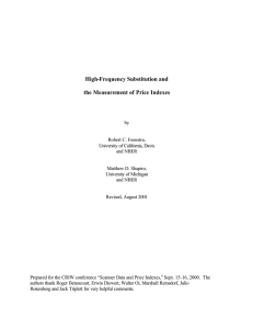 High-Frequency Substitution and the Measurement of Price Indexes