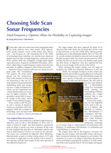 Choosing Side Scan Sonar Frequencies