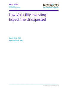 Low-Volatility Investing: Expect the Unexpected