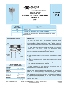 series centigrid® established reliability relays