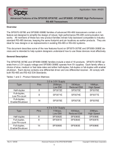 Overview The SP3070-3078E and SP3080-3088E families of