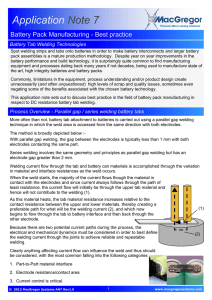 Application Note 7 - MacGregor Welding Systems