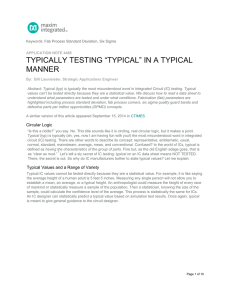 Typically Testing “Typical” in a Typical Manner