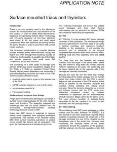 APPLICATION NOTE Surface mounted triacs and thyristors