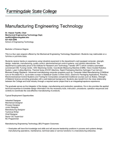 Manufacturing Engineering Technology
