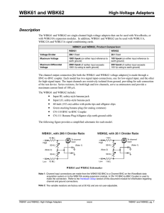 WBK61 and WBK62 - Measurement Computing