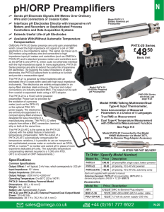 pH/ORP Preamplifiers