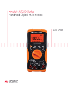 Keysight U1240 Series Handheld Digital Multimeters