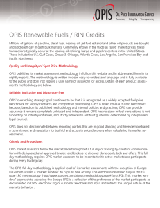OPIS Renewable Fuels / RIN Credits