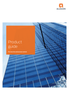 Allegion Product Guide