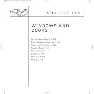 WINDOWS AND DOORS