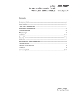 Wood Door Technical Data (Architectural Accessories