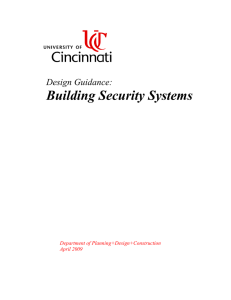 Building Security Systems - University of Cincinnati