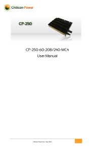 CP-250-60-208/240-MC4 User Manual